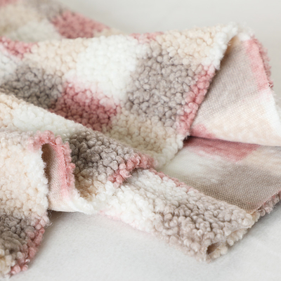 Ткань напечатанная шотландкой Sherpa ватки 300gsm для сумки Hometextile драпирования