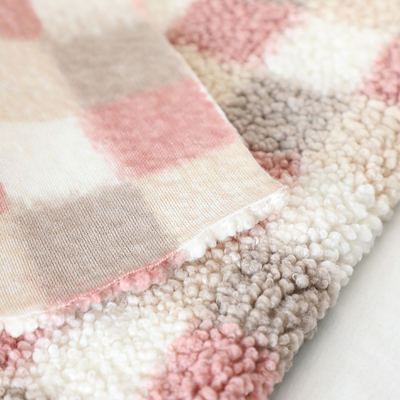 Ткань напечатанная шотландкой Sherpa ватки 300gsm для сумки Hometextile драпирования