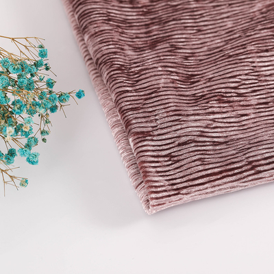 Твердым плиссированная Crinkle корейская ткань бархата связала 260gsm