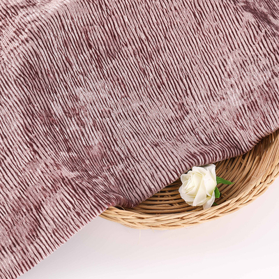 Твердым плиссированная Crinkle корейская ткань бархата связала 260gsm